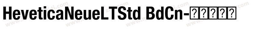HeveticaNeueLTStd BdCn字体转换